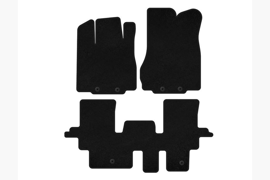 Infiniti QX60 2016-2021 Covorase textile Premium (2 randuri, Negru) Image