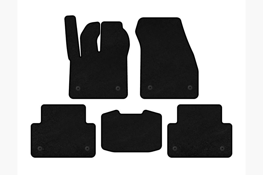 Range Rover Evoque 2018- Covorase textile Premium (Negru) Image