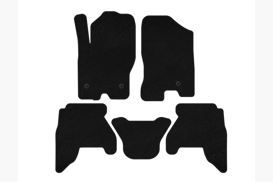 Nissan Pathfinder R51 2005-2014 Covorase textile Premium V1 (2 randuri, negru, 2010-2014) Foto 1