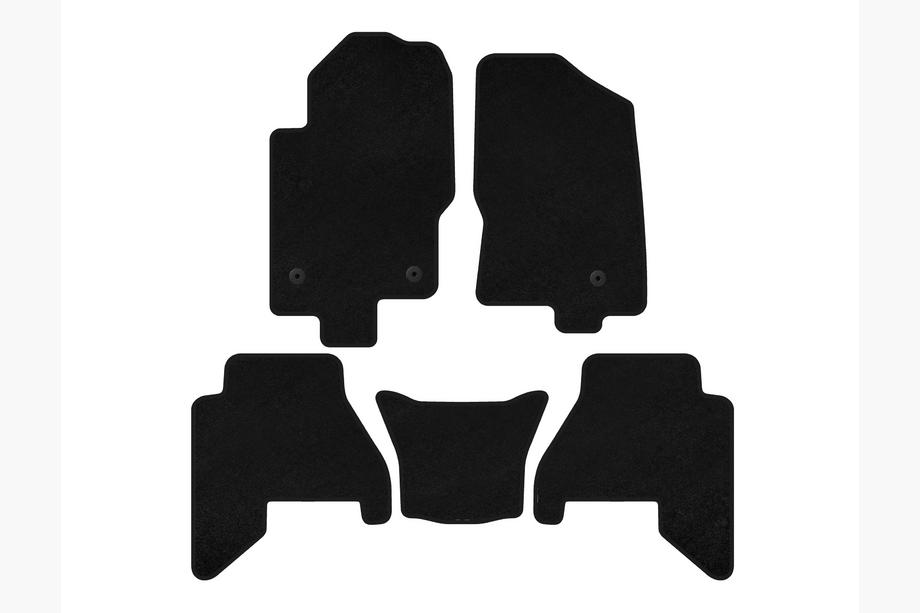 Nissan Pathfinder R51 2005-2014 Covorase textile Premium V2 (2 randuri, negre, 2010-2014) Image