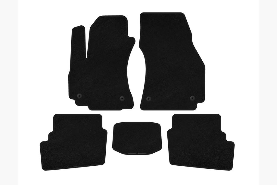 Opel Zafira A 1998-2005 Covorase textile Premium (2 randuri, 2003-2005, 7 locuri, Negru) Foto 1