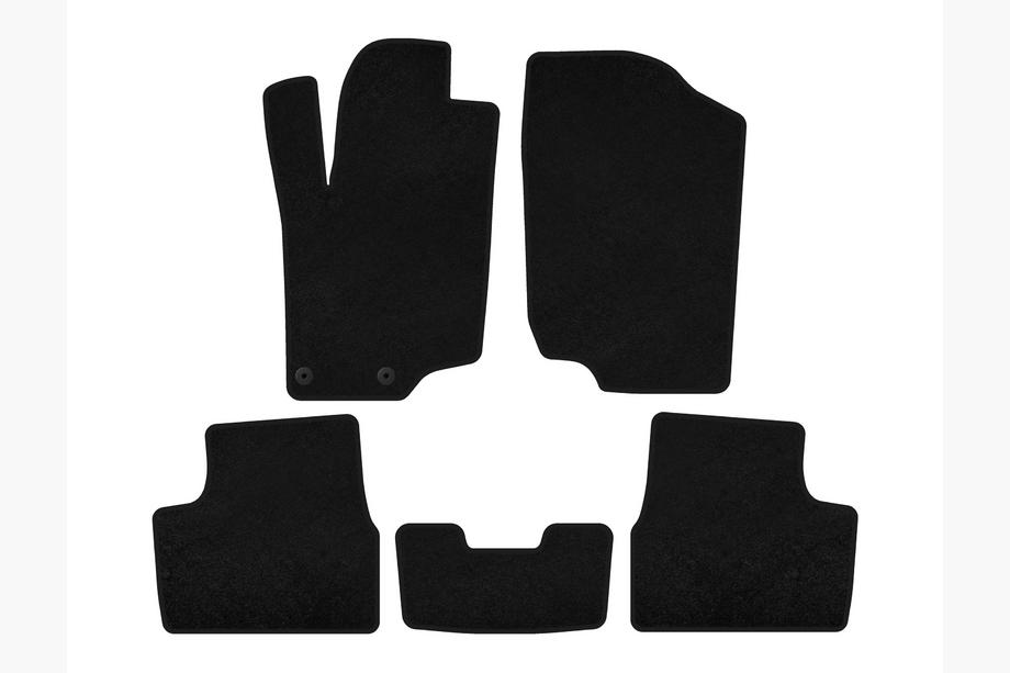 Peugeot 207 2006–2014 Covorase textile Premium (HB, 5 usi, Negru) Image