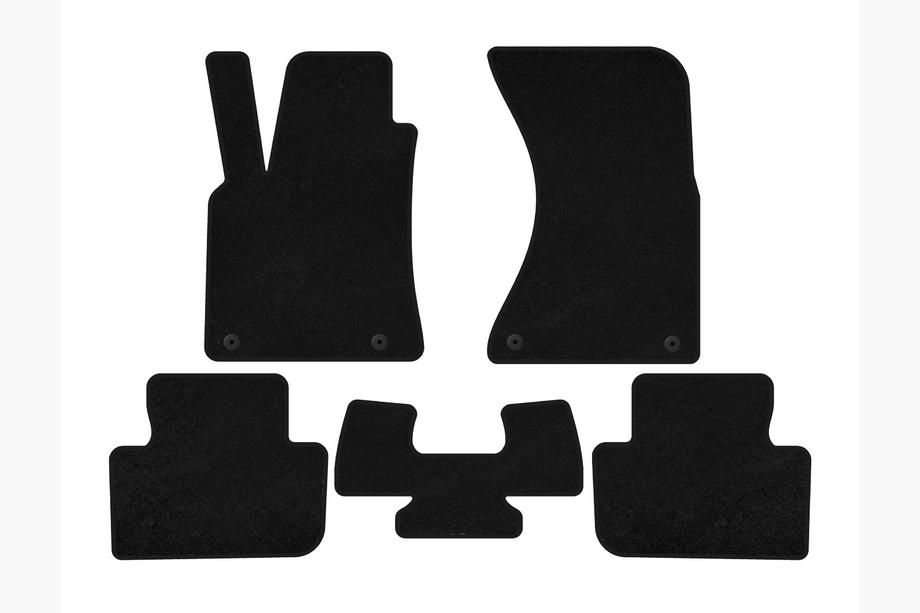 Porsche Macan 2014-2024 Covorase Textile Premium (2014-2018, Negru) Image
