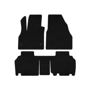 Covorase textile Premium (2 randuri, 5 usi/7 locuri, Negru) foto 1