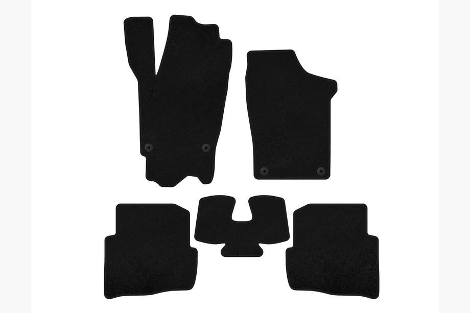 Volkswagen Fox 2003-2021 Covorase textile Premium (HB, 3 usi, Negru) Foto 1