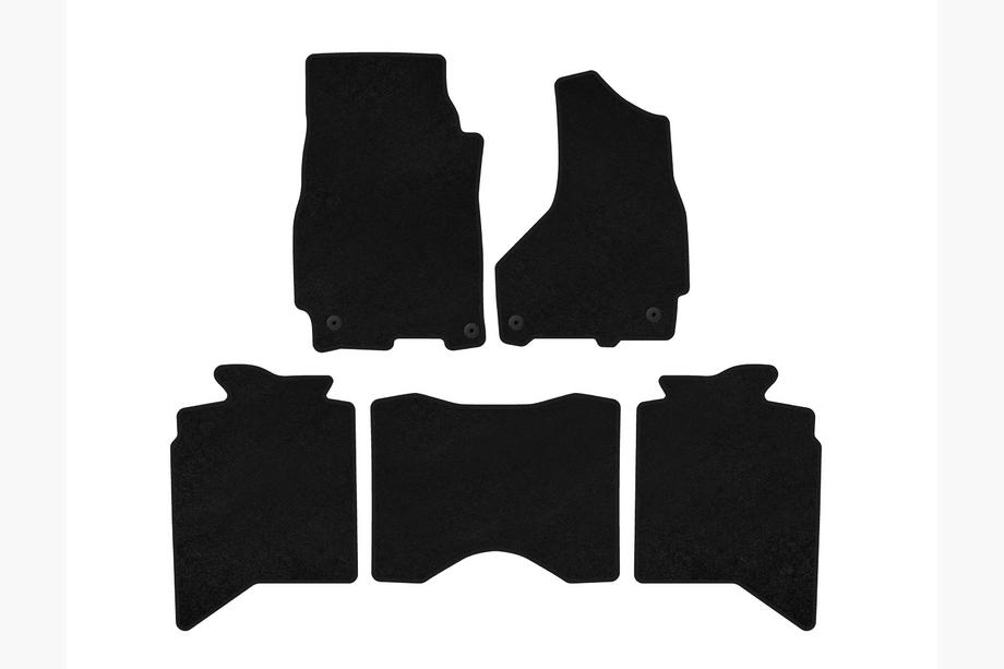 Dodge RAM (DS/DJ/D2) 2009–2024 Covorase textile Classic (2013+, 5 locuri, Negru) Foto 1