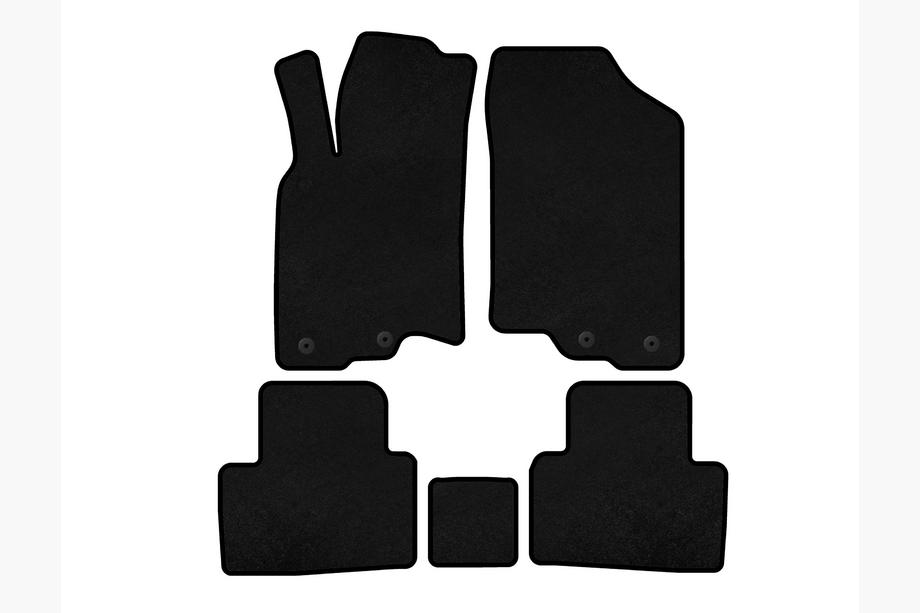 Honda Insight II 2009-2014 Covorase textile Classic (HB, Hybrid, Negru) Image