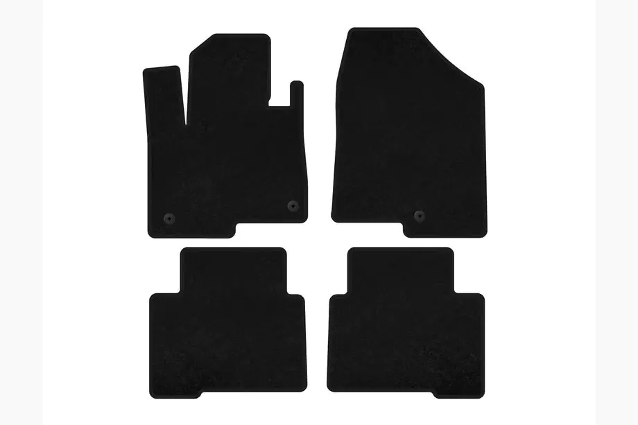Hyundai Santa Fe 4 2018-2023 Covorase textile Classic (2 randuri, pentru Grand, Negru) Image