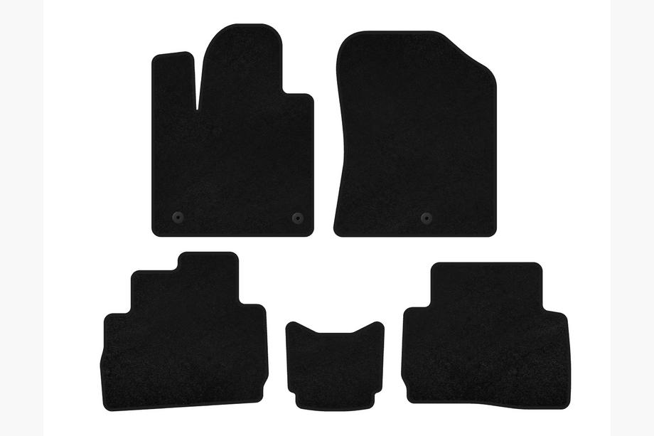 Hyundai Santa Fe 4 2018-2023 Covorase textile Classic (2020-2023, Negru) Image