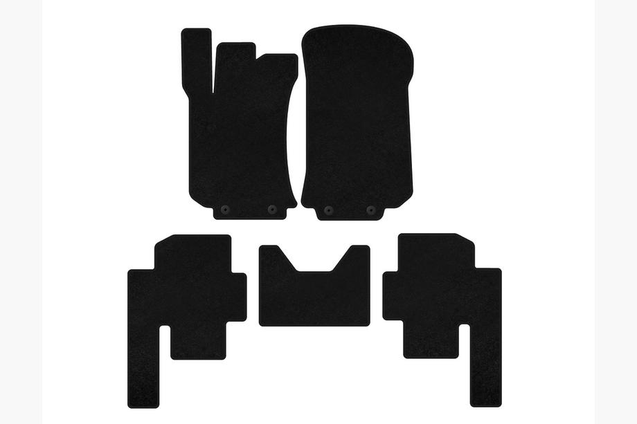 Mercedes R-class W251 2005-2017 Covorase textile Classic (2 randuri, Negru) Image