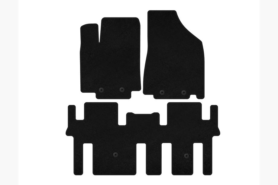 Nissan Pathfinder R52 2012-2021 Covorase textile Classic (2 randuri, Negru) Foto 1