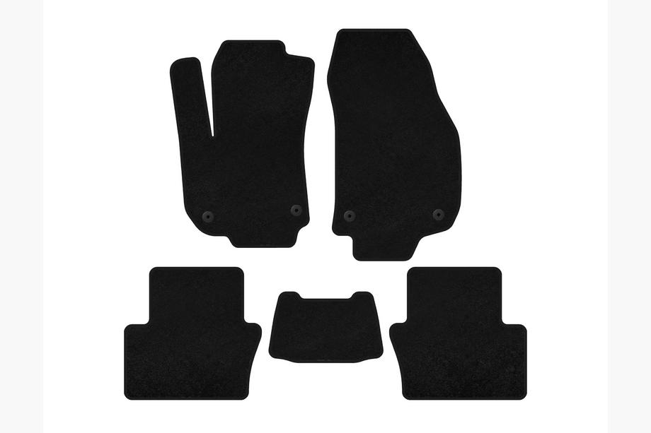 Opel Zafira B 2005–2011 Covorase textile Classic (2 randuri, Negru) Image