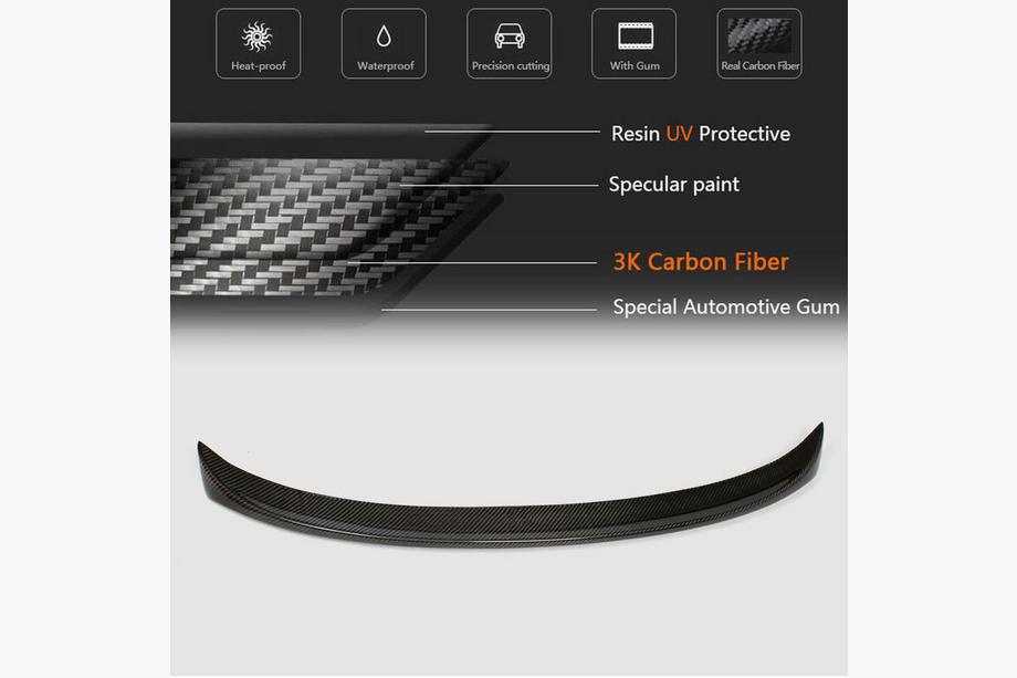 BMW 3 Series E90/E91 2005-2011 Spoiler P-Style (pentru E90, Carbon) Foto 5
