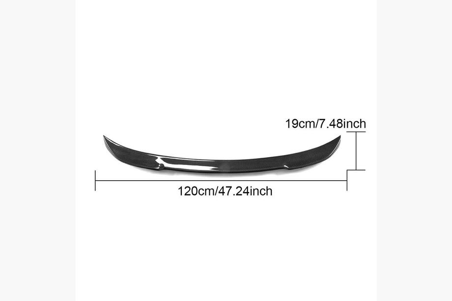 BMW 3 Series E90/E91 2005-2011 Spoiler M4-Style (pentru E90, carbon) Foto 6