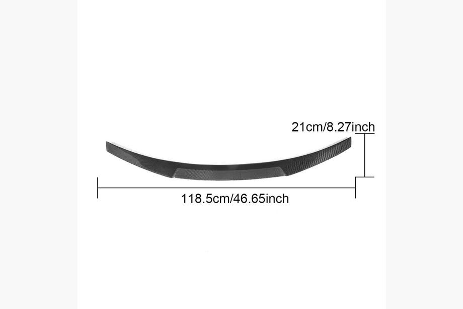 BMW 3 Series E92/E93 2006–2013 Spoiler M4-Style V2 (pentru E92, Carbon) Foto 6