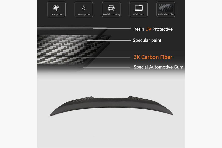 BMW 3 Series F30/F31 2012-2019 Spoiler capac portbagaj FRP (SD) Foto 6