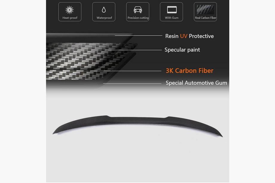 BMW 3 Series F30/F31 2012-2019 Spoiler capac portbagaj FRP V11 (SD) Foto 7