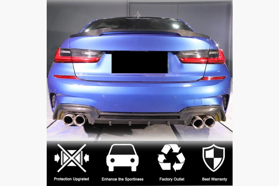 BMW 3 Series G20/G21 2018- Spoiler M4-Style V1 (pentru G20/G80, Carbon) Foto 2
