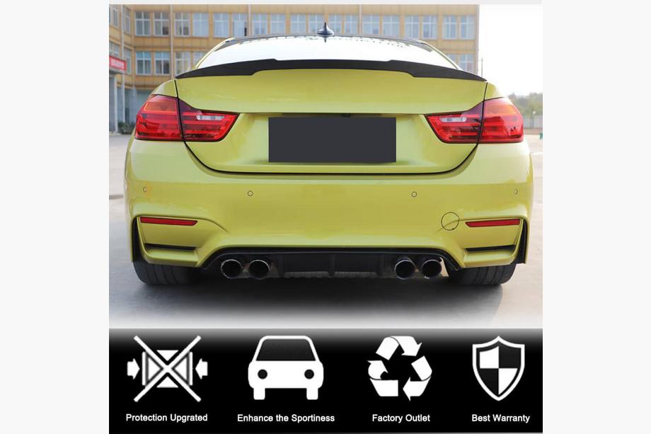 BMW 4 Series F32/F33/F36 2012-2020 Spoiler M4-Style V4 (pentru F82, Carbon) Foto 3