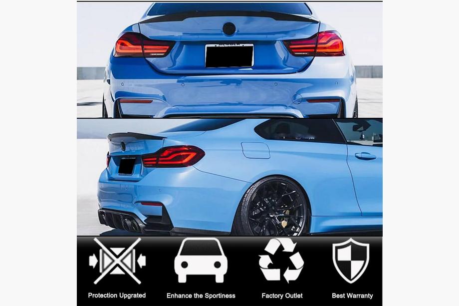 BMW 4 Series F32/F33/F36 2012-2020 Spoiler M4-Style V2 (pentru F82, Carbon) Foto 2