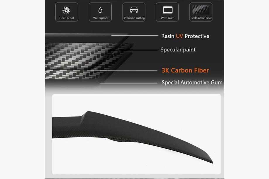 BMW 4 Series F32/F33/F36 2012-2020 Spoiler M4-Style V2 (pentru F82, Carbon) Foto 3
