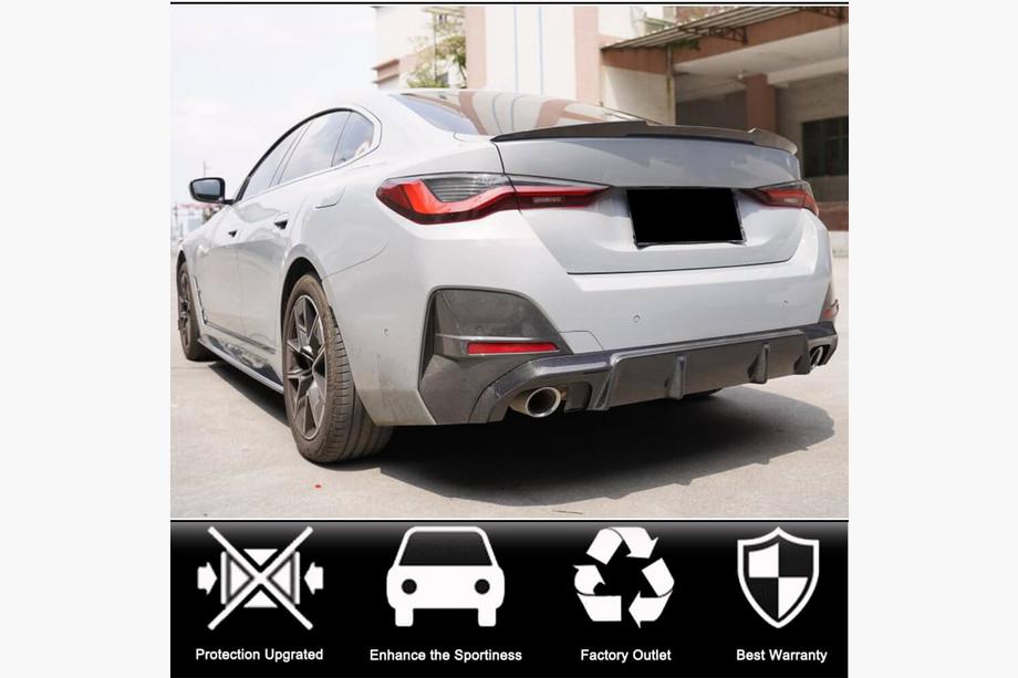 BMW 4 Series G22/23/26 2020- Spoiler stil M4 (pentru G26, carbon) Foto 5
