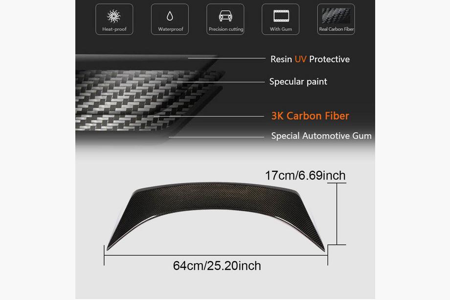 BMW I8 2014-2020 Spoiler V1 (Carbon) Foto 6