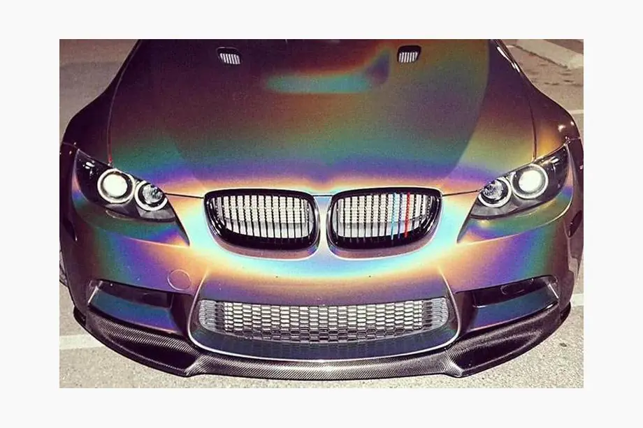 BMW 3 Series E92/E93 2006–2013 Lip Bara Fata V-Style (pentru M3, Carbon) Foto 2