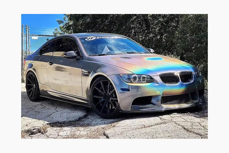 BMW 3 Series E92/E93 2006–2013 Lip Bara Fata V-Style (pentru M3, Carbon) Foto 3