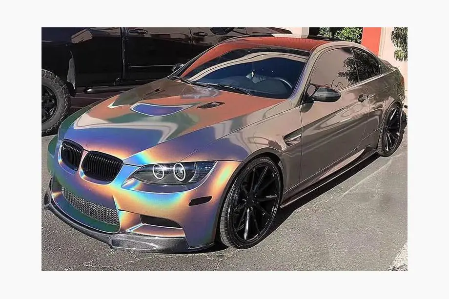 BMW 3 Series E92/E93 2006–2013 Lip Bara Fata V-Style (pentru M3, Carbon) Foto 4