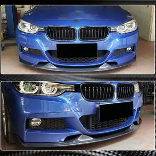 Lip bara fata Mad-Style pentru F30 M-Sport, Carbon foto 4