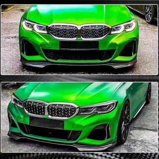 Lip bara fata V3 pentru M-Sport 2018-2022, Carbon BMW 3 Series G20/G21 2018- foto 3