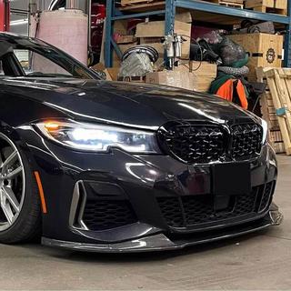 Lip bara fata V5 (pentru M-Sport 2018-2022, Carbon) BMW 3 Series G20/G21 2018- foto 2