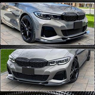 Lip Bara Fata V7 pentru M-Sport 2018-2022 Carbon BMW 3 Series G20/G21 2018- foto 4