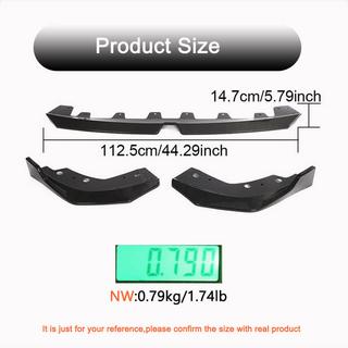 Lip Bara Fata V3 pentru M-Sport 2022+ Carbon BMW 3 Series G20/G21 2018- foto 4