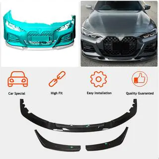 Lip bara fata V3 (pentru G22/G23 M-Sport, Carbon) BMW 4 Series G22/23/26 2020- foto 2