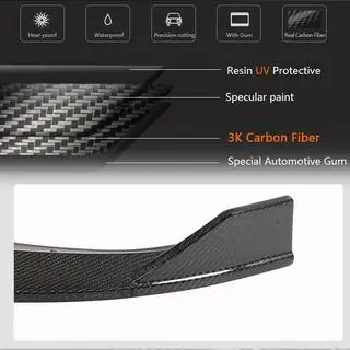 Lip spoiler fata V3 (pentru G26 M-Sport, Carbon) BMW 4 Series G22/23/26 2020- foto 4