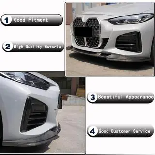 Lip bara fata V2 pentru G26 M-Sport, Carbon BMW 4 Series G22/23/26 2020- foto 3