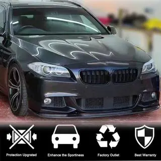 Lip Bara Fata V2 pentru F10 M-Sport, Carbon foto 2