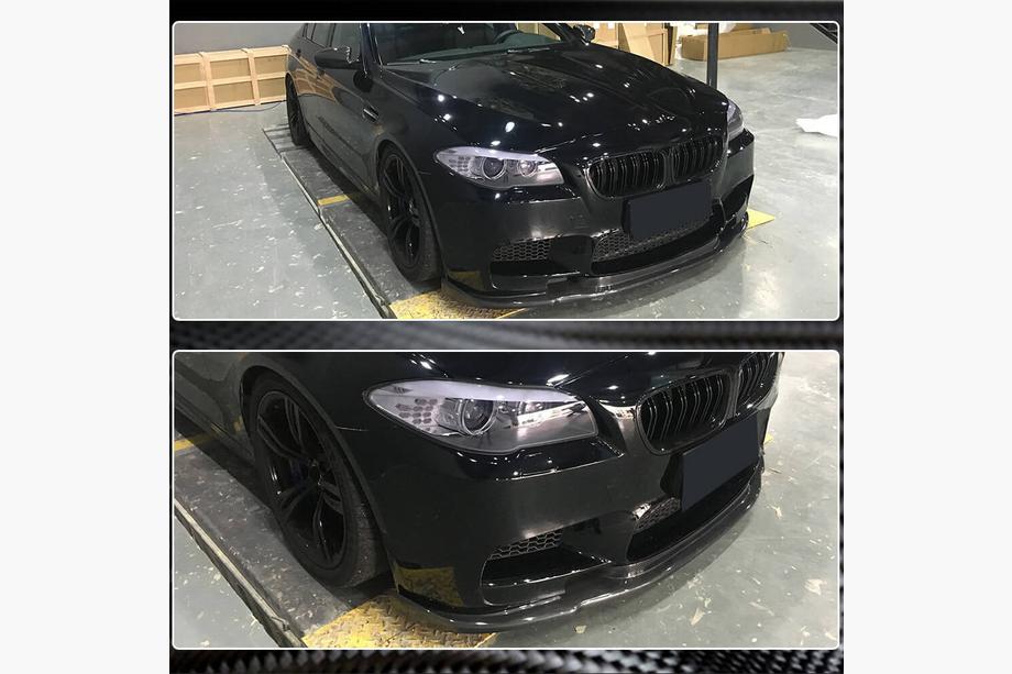 BMW 5 Series F10/F11 2010–2016 Lip bara fata V3 pentru F10 M5, Carbon Foto 4