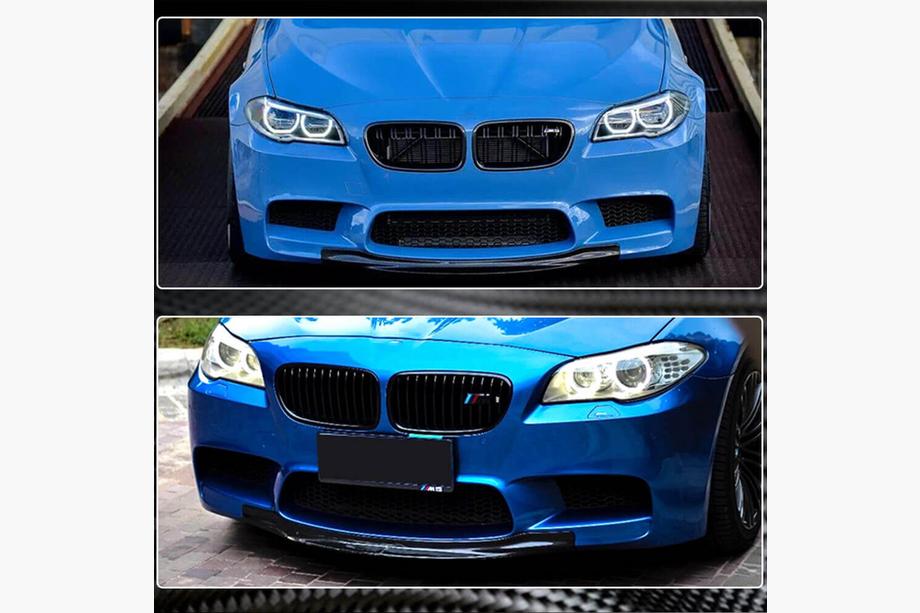 BMW 5 Series F10/F11 2010–2016 Lip Fata V4 pentru F10 M5 Carbon Foto 3