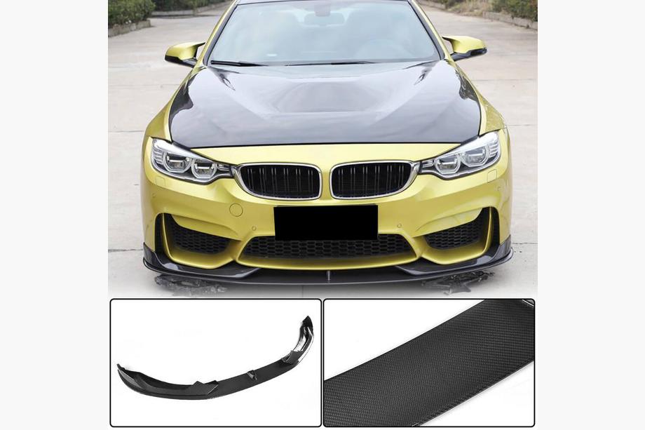 BMW 3 Series F30/F31 2012-2019 Lip bara fata V2 pentru F80 Carbon Foto 1