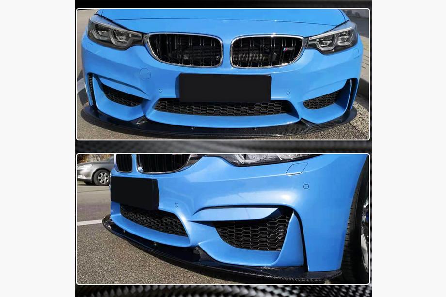 BMW 3 Series F30/F31 2012-2019 Lip bara fata V1 pentru F80 Carbon Foto 5
