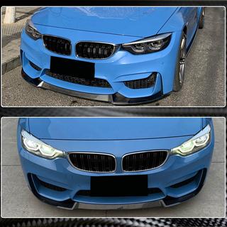 Lip bara fata V8 pentru F80, carbon BMW 3 Series F30/F31 2012-2019 foto 3