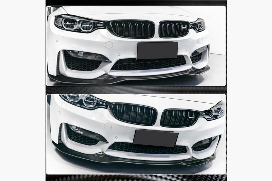 BMW 3 Series F30/F31 2012-2019 Lip bara fata V9 pentru F80 Carbon Foto 4