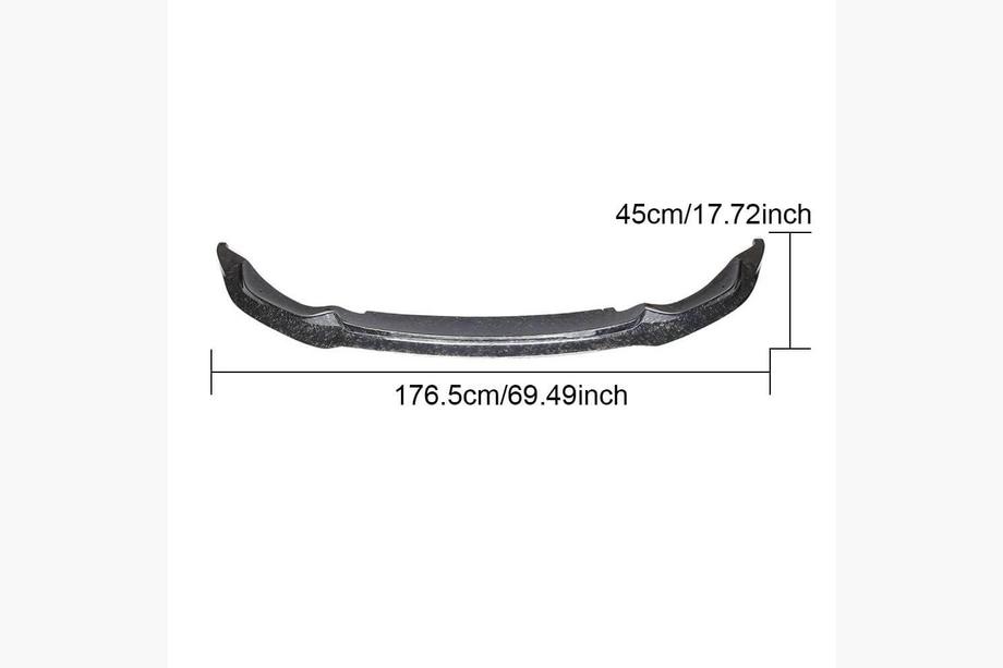 BMW 3 Series F30/F31 2012-2019 Lip bara fata V11 pentru F80, Carbon Foto 2