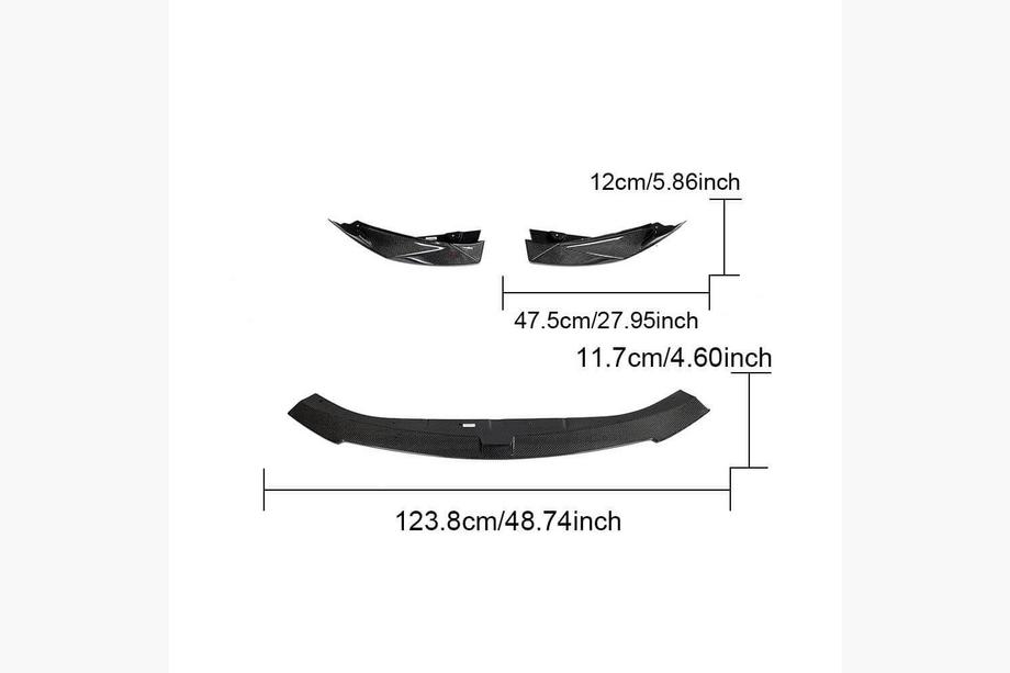 BMW 3 Series G20/G21 2018- Lip bara fata V1 pentru G80 Carbon Foto 13
