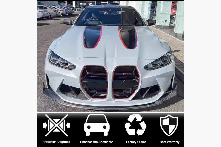 BMW 3 Series G20/G21 2018- Lip bara fata V2 pentru G80, carbon Foto 2