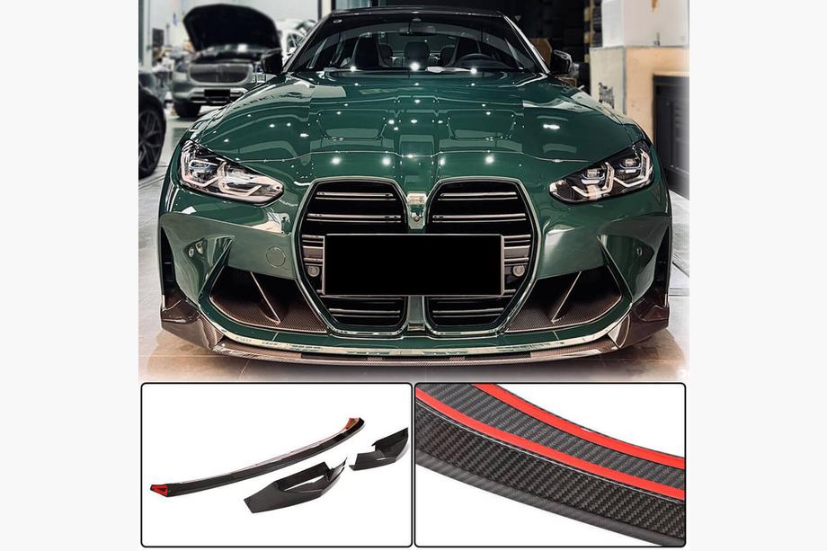BMW 3 Series G20/G21 2018- Lip bara fata V4 pentru G80, carbon Foto 1
