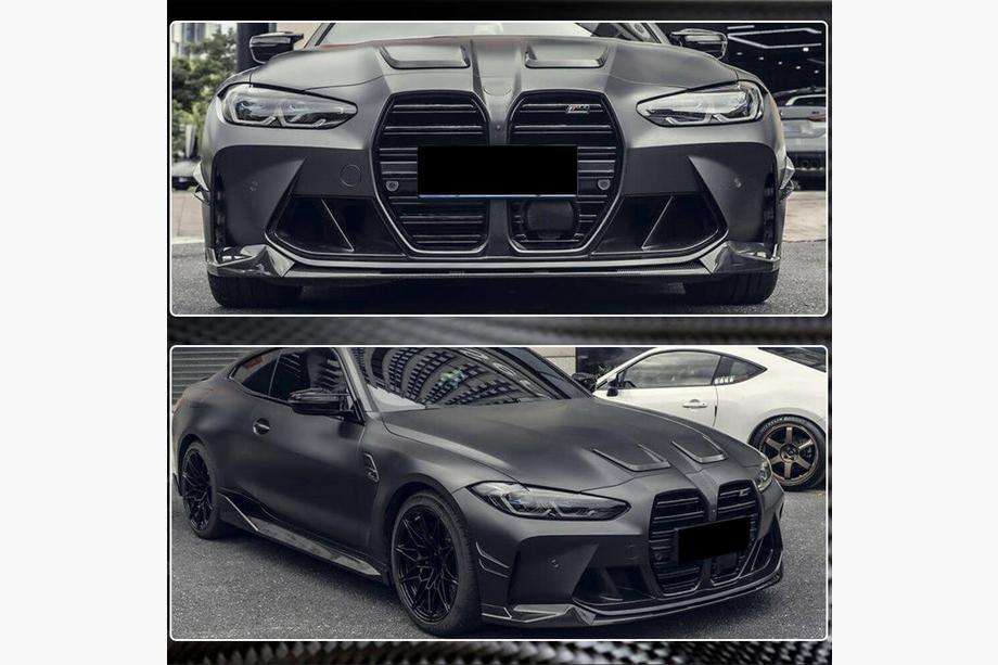 BMW 3 Series G20/G21 2018- Lip bara fata V4 pentru G80, carbon Foto 5